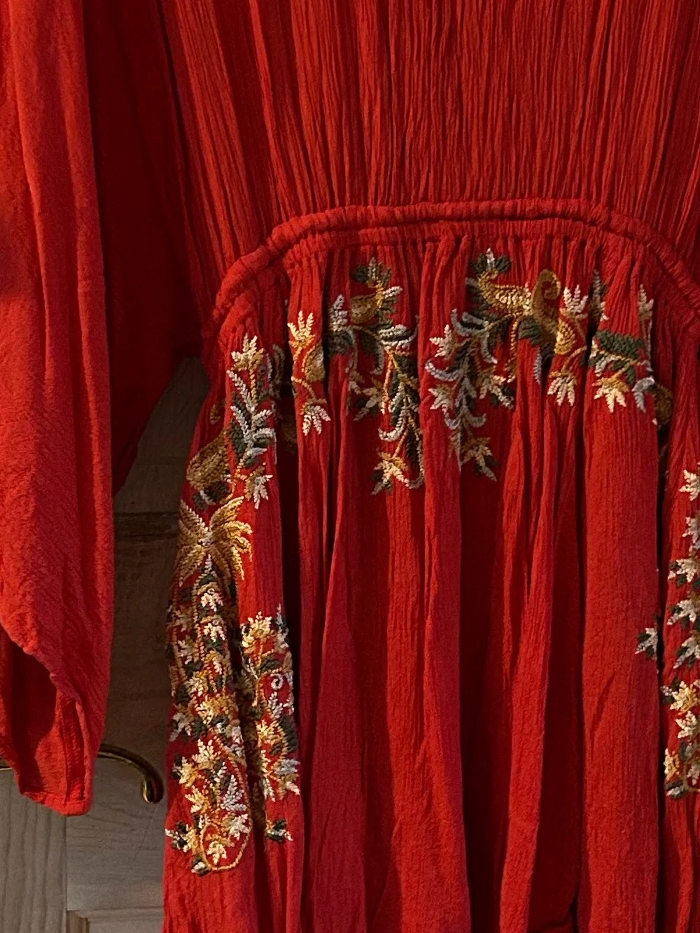 Free People PRETTY PINEAPPLE DRESS IN POPPY. Women’s Large
